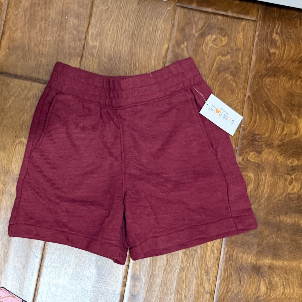 NWT Size 3T Garanimals Spongy Burgundy Shorts